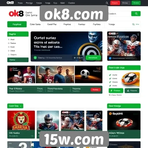 Facilidade de uso da interface do site ok8.com